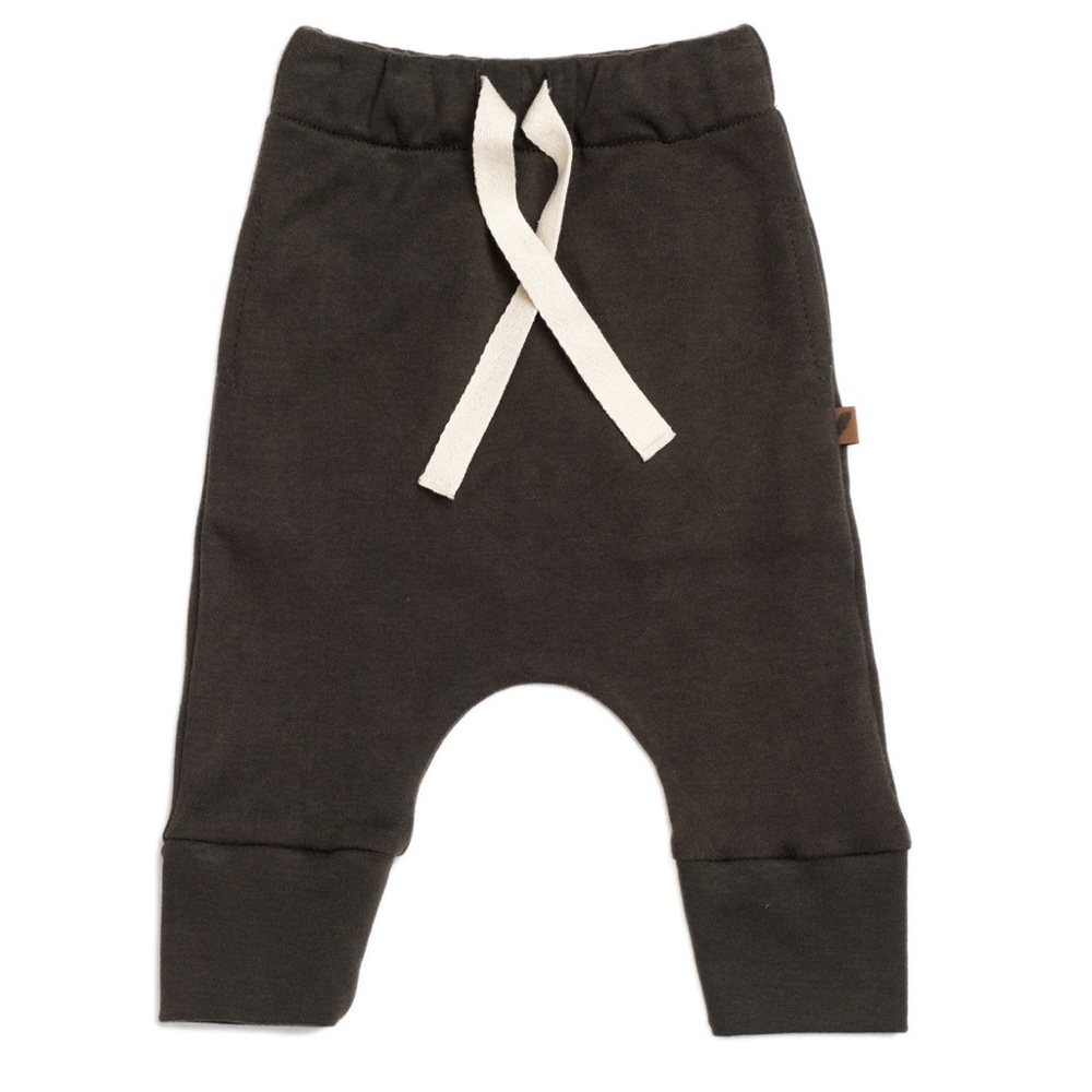 KidWild Organics Drawstring Pants Slate 18-24 M